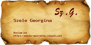 Szele Georgina névjegykártya